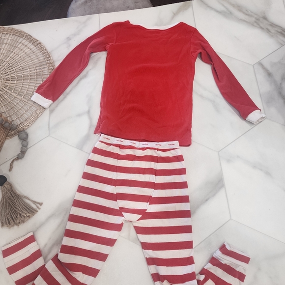 [ Baby Gap] size 5-cutest long sleeve & pants pajama set- red/ white stripe 🐻‍❄ - Picture 11 of 16